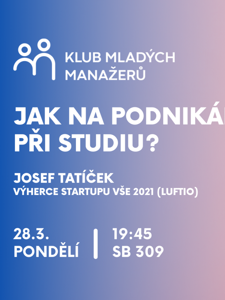 Diskuse s Josefem Tatíčkem z Luftio 28.3.
