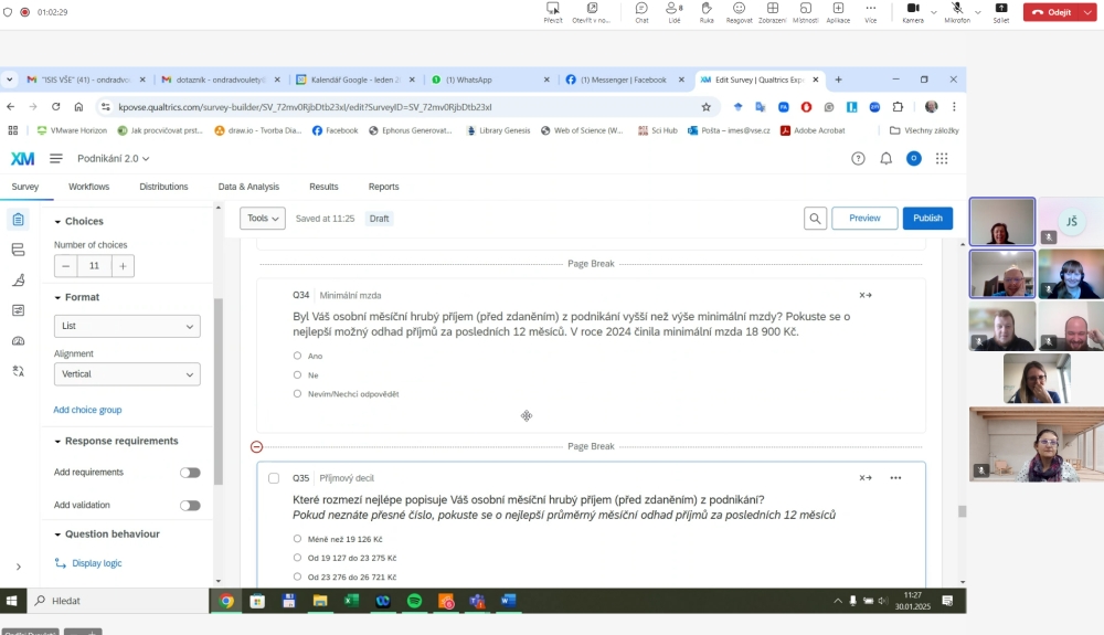 Zápis ze schůzky analytického týmu